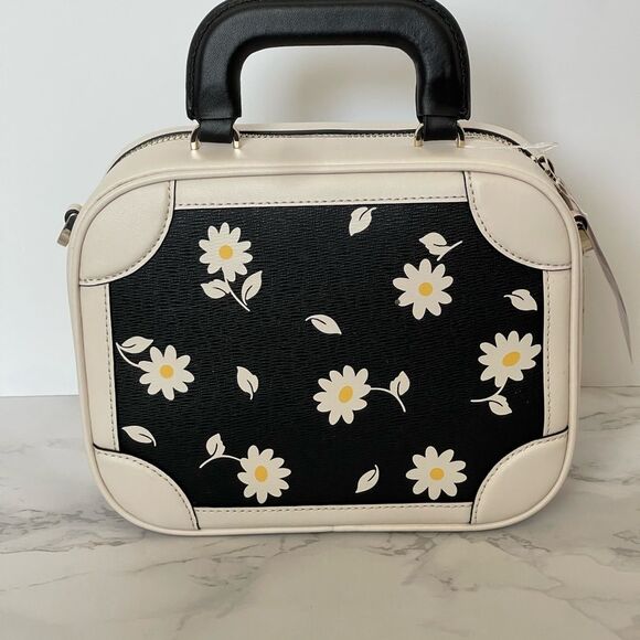 NEW Kate spade travel bicolor daisy printed lunchbox handbag satchel - Picture 3 of 14